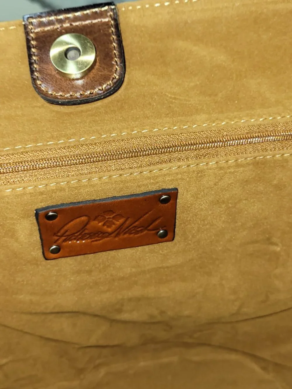 Patricia Nash Leather Marconia Floral Oil Tote, Item #HL01